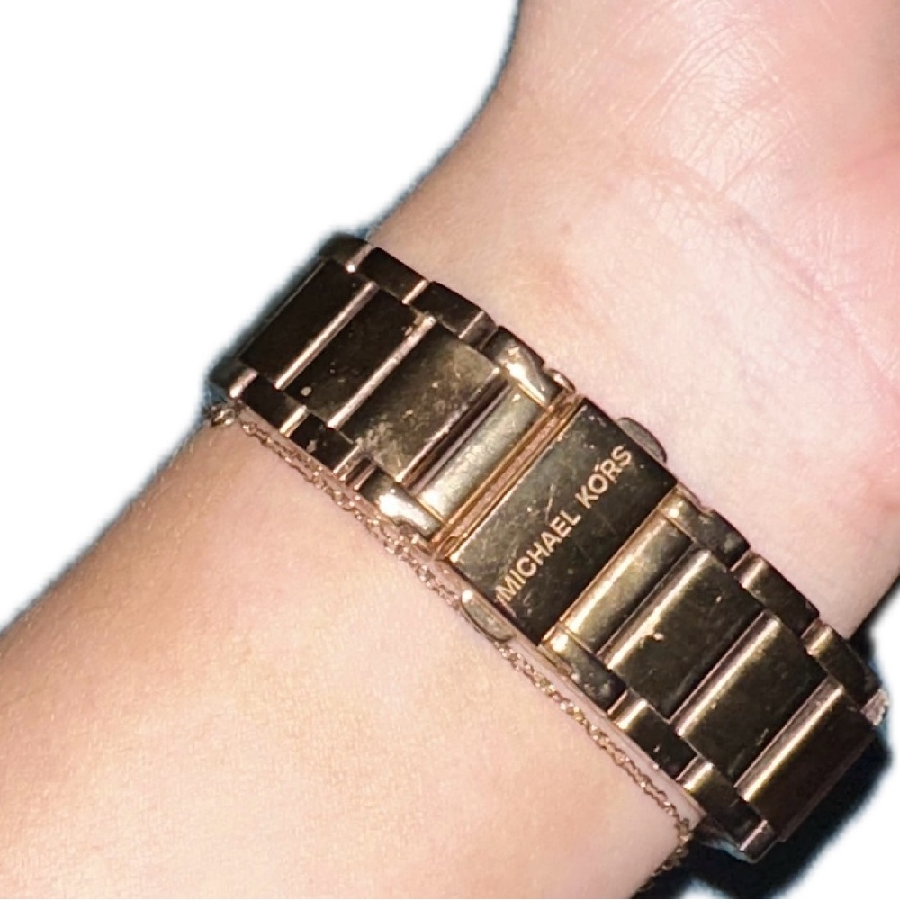Michael Kors Gold-Tone Crystal Watch - Picture 2 of 2